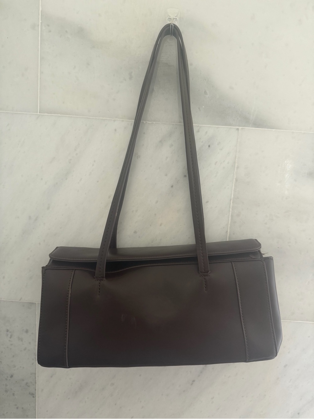 Madison West Dark Brown Shoulder Bag